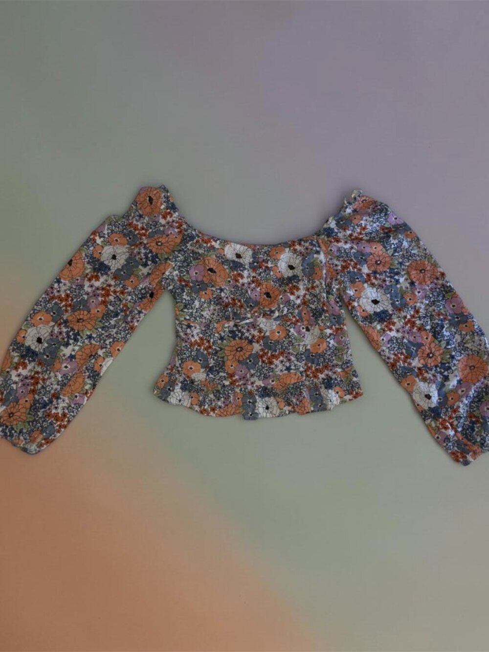 Japara Multicolor Floral Pastel Top (Beach/Coastal)
